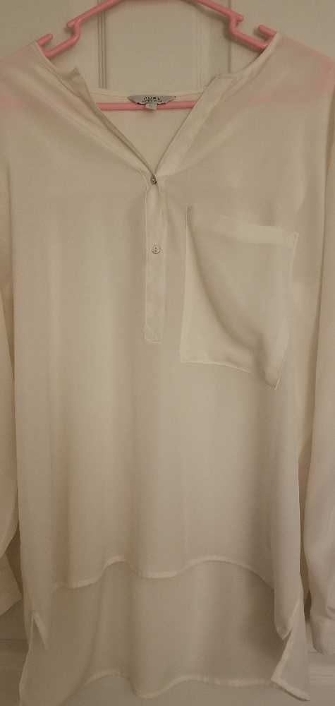 PURE Alfred Sung Ivory Long Sleeve Blouse